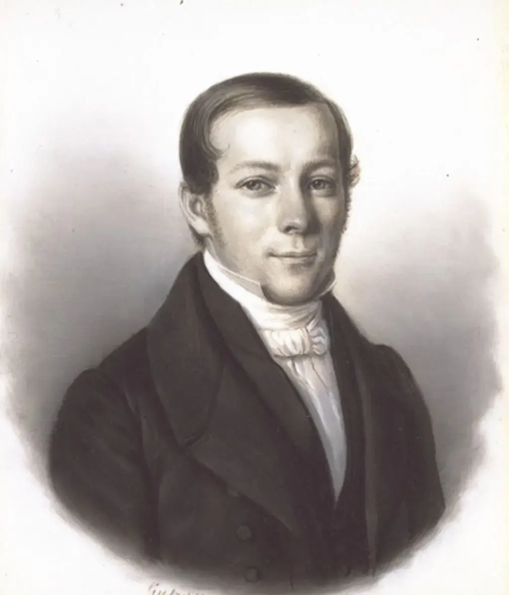Porträtzeichnung Carl Andreas Gollmer, 1840